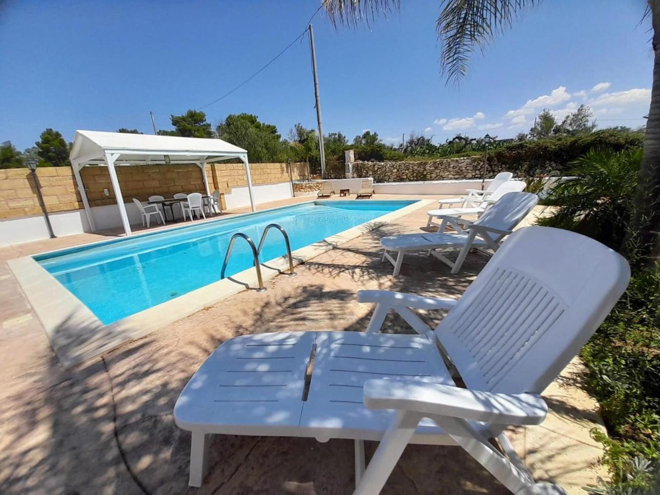 Villa Vista Mare Panoramica, Trullo E Piscina Esclusiva Alliste Exterior photo