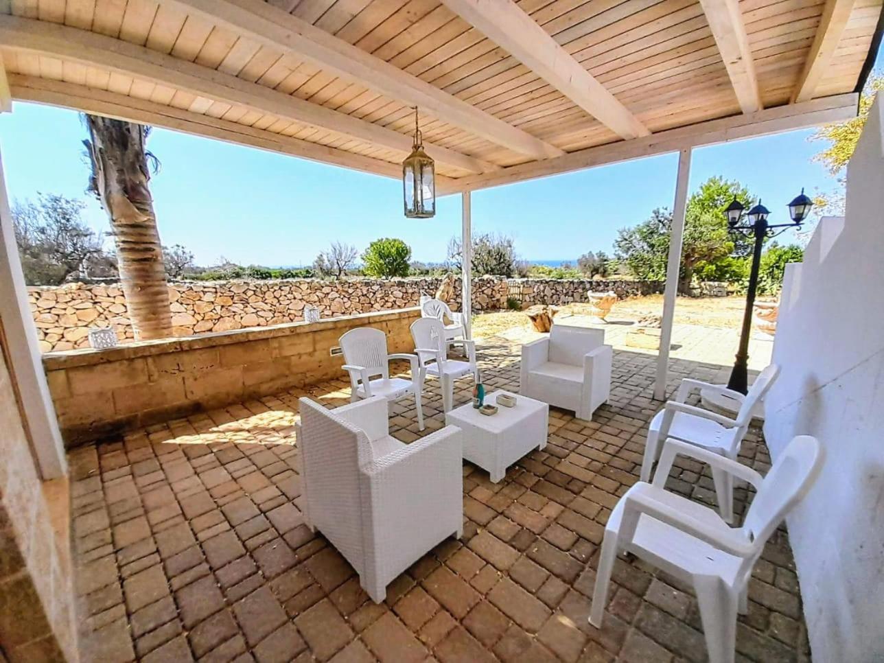 Villa Vista Mare Panoramica, Trullo E Piscina Esclusiva Alliste Exterior photo